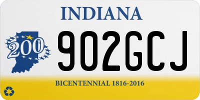 IN license plate 902GCJ
