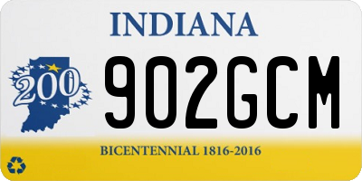 IN license plate 902GCM