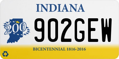 IN license plate 902GEW