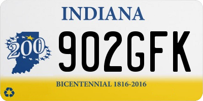 IN license plate 902GFK