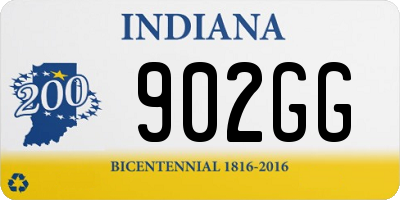 IN license plate 902GG