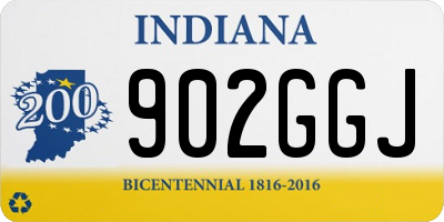 IN license plate 902GGJ