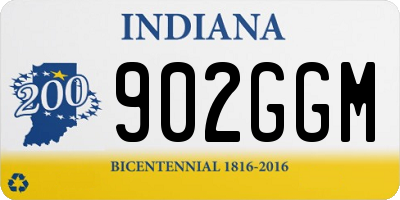 IN license plate 902GGM