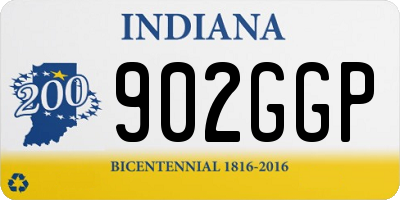 IN license plate 902GGP