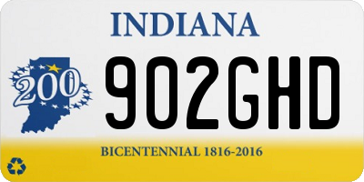 IN license plate 902GHD