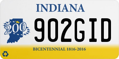 IN license plate 902GID
