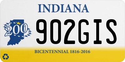 IN license plate 902GIS