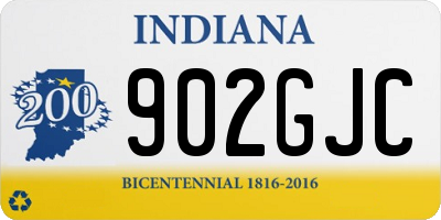 IN license plate 902GJC