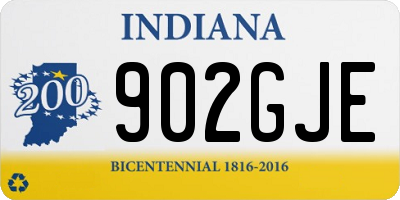IN license plate 902GJE