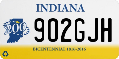IN license plate 902GJH