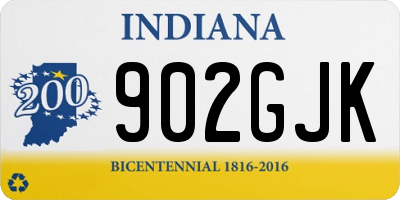 IN license plate 902GJK