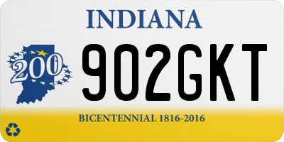 IN license plate 902GKT