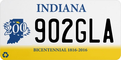 IN license plate 902GLA