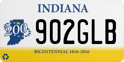IN license plate 902GLB