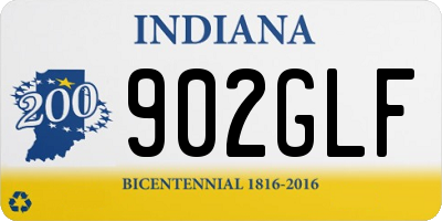 IN license plate 902GLF
