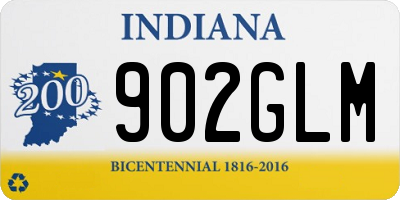 IN license plate 902GLM