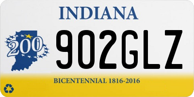 IN license plate 902GLZ