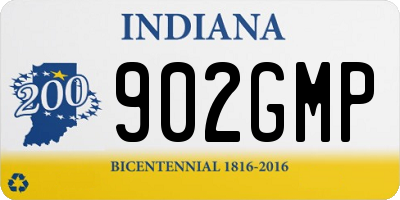 IN license plate 902GMP