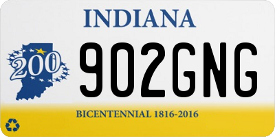 IN license plate 902GNG