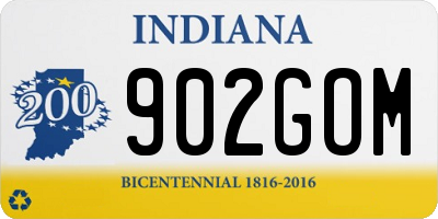 IN license plate 902GOM