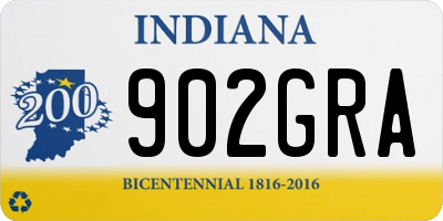 IN license plate 902GRA