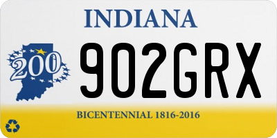IN license plate 902GRX