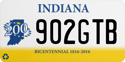 IN license plate 902GTB