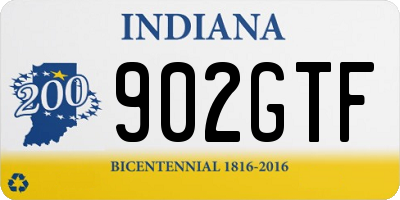 IN license plate 902GTF
