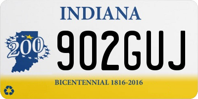 IN license plate 902GUJ