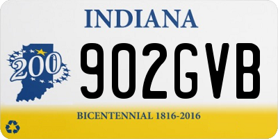 IN license plate 902GVB