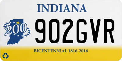 IN license plate 902GVR