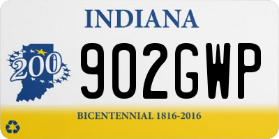 IN license plate 902GWP