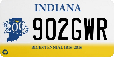 IN license plate 902GWR