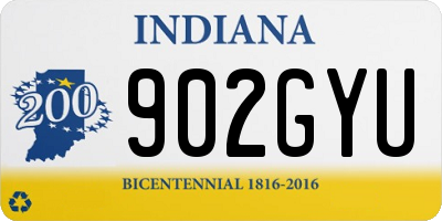 IN license plate 902GYU
