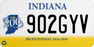IN license plate 902GYV