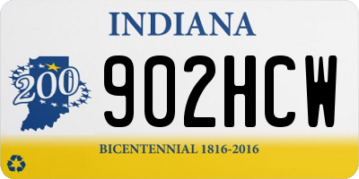 IN license plate 902HCW