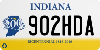 IN license plate 902HDA