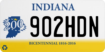 IN license plate 902HDN