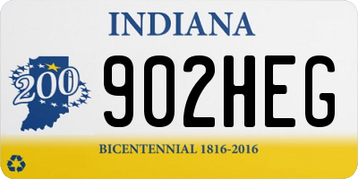 IN license plate 902HEG