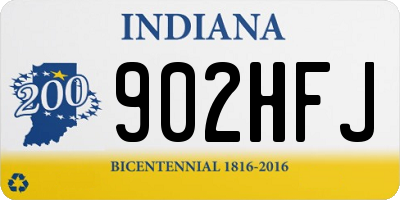 IN license plate 902HFJ