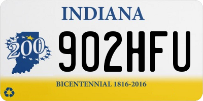 IN license plate 902HFU