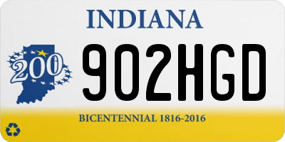 IN license plate 902HGD