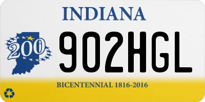 IN license plate 902HGL