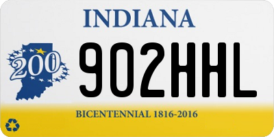 IN license plate 902HHL
