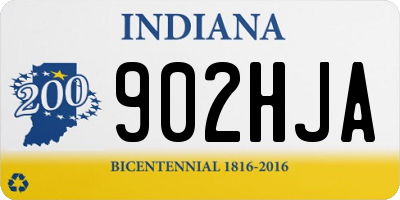 IN license plate 902HJA