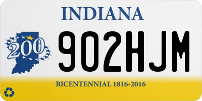 IN license plate 902HJM