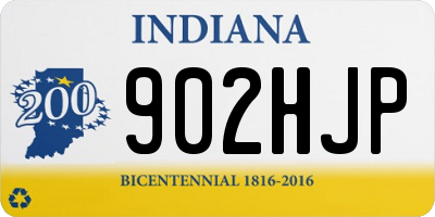 IN license plate 902HJP