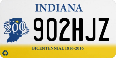 IN license plate 902HJZ