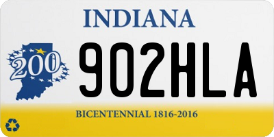 IN license plate 902HLA