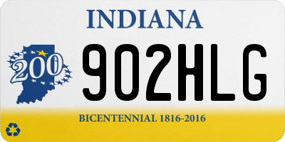IN license plate 902HLG